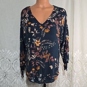 Daytrip Floral Print Shirt/Top Sz Small